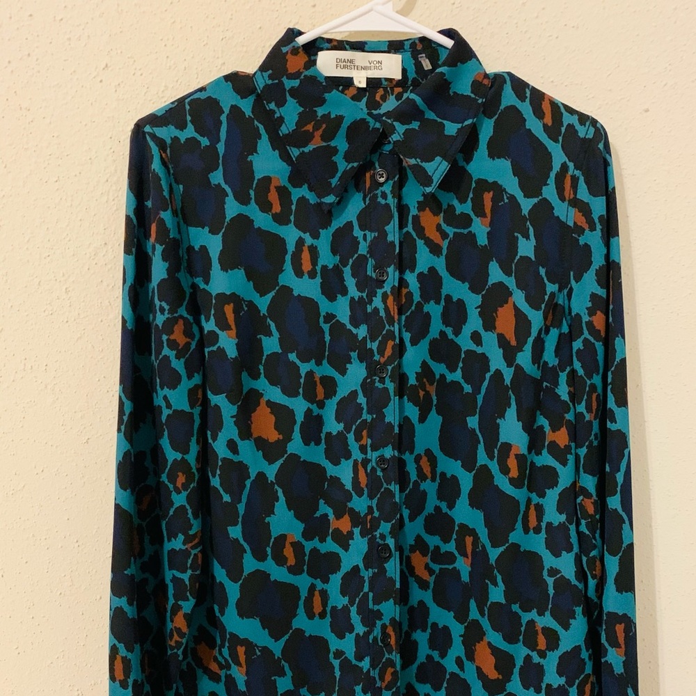 Samson button down crepe blouse